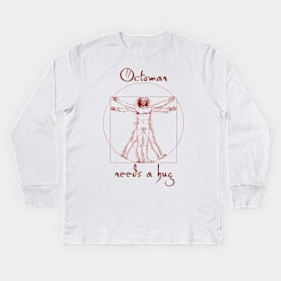 Vitruvian Hug Kids Long Sleeve T-Shirt